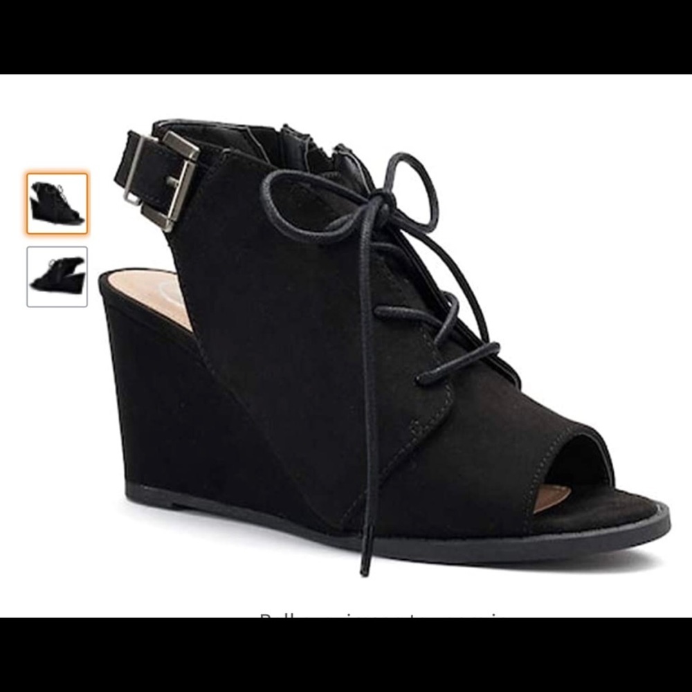 SO Podcast Wedge Ankle Boots, Sz 6.5